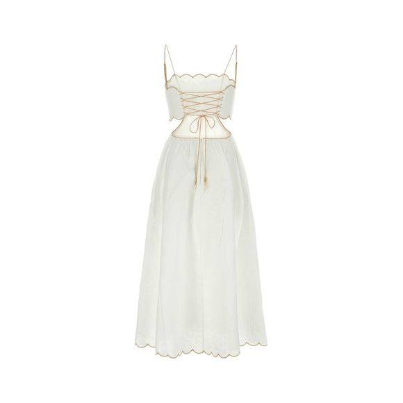 ZIMMERMANN White Linen Dress - Picture 2 of 2